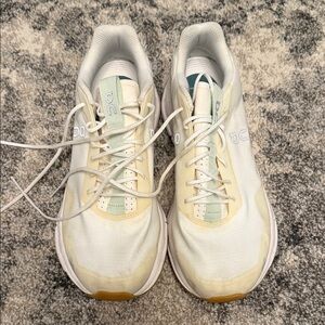 On Running Women's White and Cream Sneakers